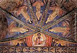 Saint Francis of Assisi Paintings - St Francis in Glory and Saints by Benozzo di Lese di Sandro Gozzoli